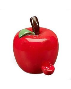 Ceramic Apple Shaped Pipe - (1 Count)-Hand Pipes, Rigs, & Bubblers
