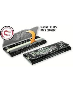 Pay-Pay 1 1/4 Negro Extra Lightweight Papers with Magnetic Closing (25 Books Per Display))-Papers and Cones