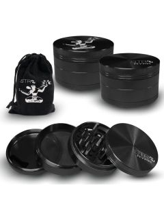 STR8 RYPR Aluminum Grinder - 4 Piece - 75mm - Various Colors (1 Count)-Grinders