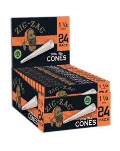 Zig-Zag Ultra Thin 1 1/4 Cones - 24 Cones Per Pack - (12 Count Display)-Papers and Cones